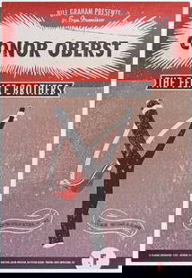 2013 Conor Oberst The Fillmore Poster Near Mint 85: The New Fillmore concert poster series was initiated in 1988 when legendary promoter Bill Graham started producing events again at the historic original Fillmore Auditorium in San Francisco. Though th