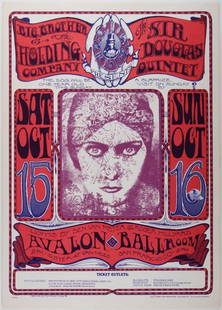 1966 FD-30 Big Brother Janis Joplin Avalon Ballroom RP3 Poster Excellent 77: This third-printing poster offers the same beautiful artwork as an original for a far lower price! The FD-30 poster was created by the legendary artists Alton Kelley and Stanley Mouse and features a f