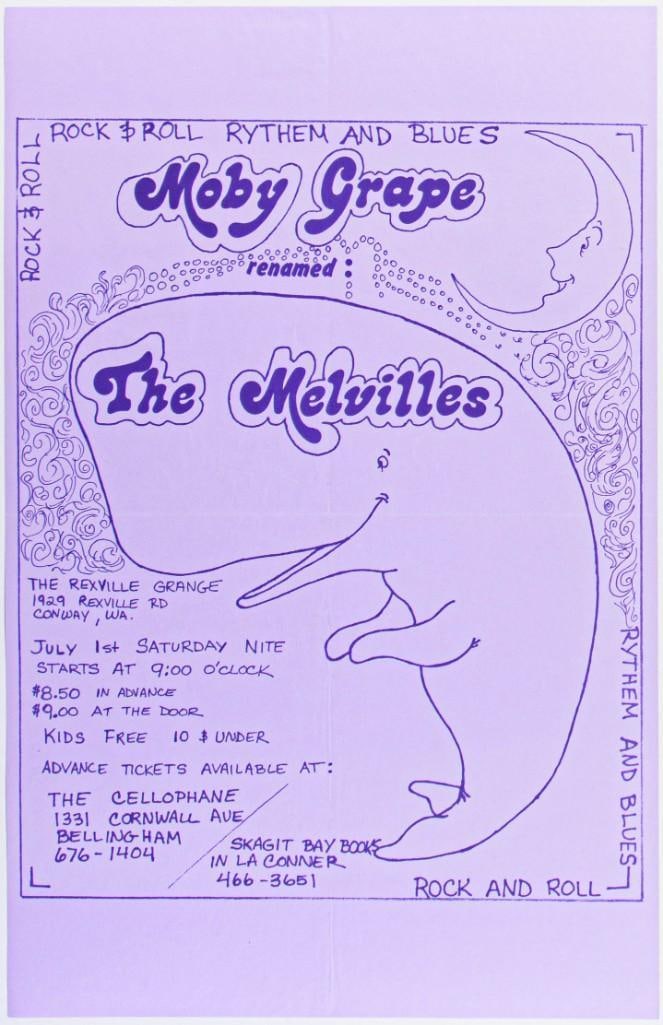 1988 Moby Grape Renamed The Melvilles The Rexville Grange Poster Excellent 75: Condition Details: Creases from being folded, addressed and mailed. Corner bumps, --CRITICAL DETAILS-- --TITLE The Melvilles The Rexville Grange Poster --GRADE</