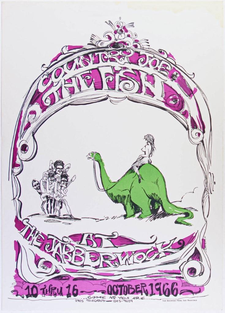 1966 AOR-2.282 Country Joe and the Fish Jabberwock Poster Excellent 73 (1 of 2)