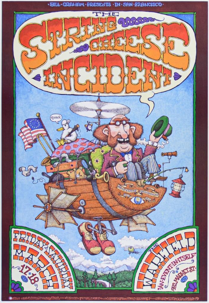 2000 BGP-236 String Cheese Incident The Warfield Theater Poster Mint 91 (1 of 2)