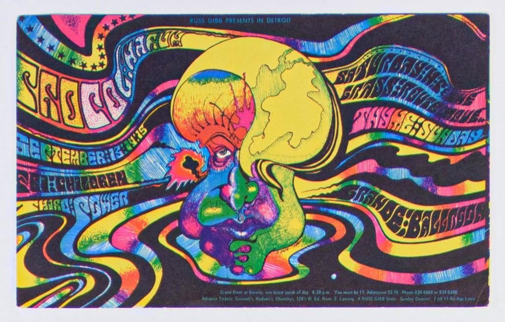 1968 G/G-680913 Procol Harum Thyme Grande Ballroom Detroit Postcard Near Mint 83: This card advertised Procol Harum and more performing at the Grande Ballroom in September 1968. The Grande Ballroom series produced some of the finest imagery from the 1960s music scene. In many cases