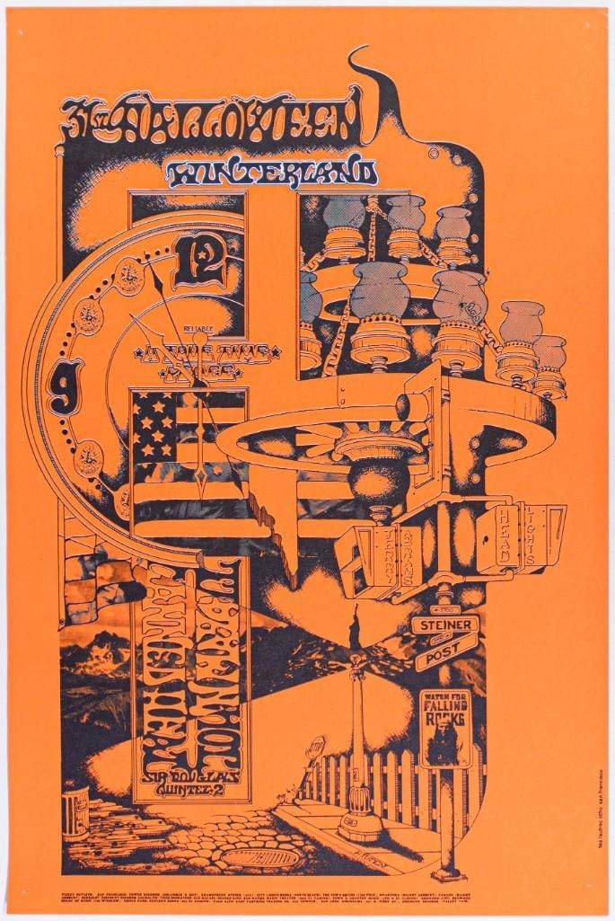 1968 FD-681031 John Mayall Canned Heat Sir Douglas Quintet Winterland Poster Excellent 79 (1 of 2)