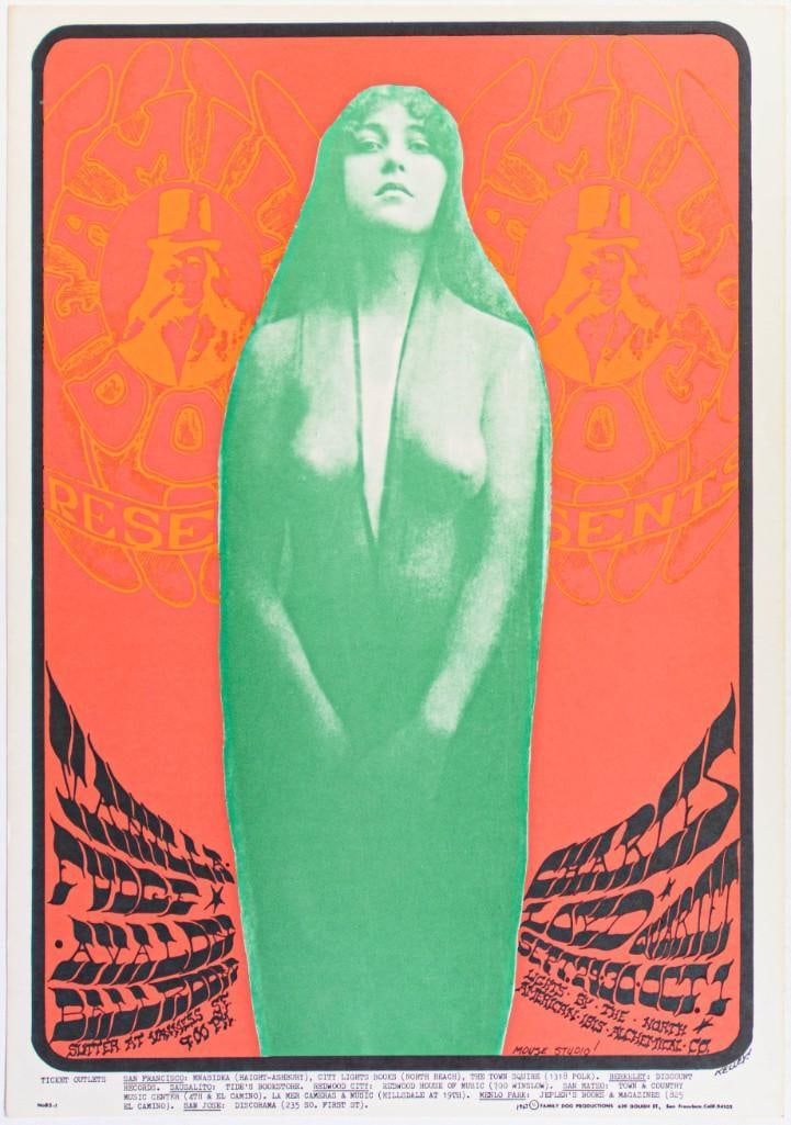 1967 FD-85 Vanilla Fudge Charles Lloyd Quartet Avalon Ballroom Poster Near Mint 85 (1 of 2)