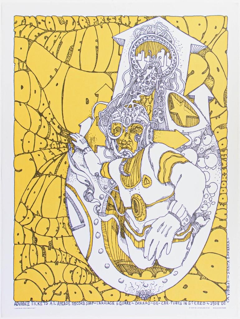 1967 AOR-3.46 Grateful Dead The Doors Earl Warren Showgrounds Poster Near Mint 85 (1 of 2)