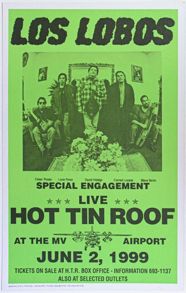 1999 Los Lobos Hot Tin Roof Cardboard Poster Near Mint 85 (1 of 2)