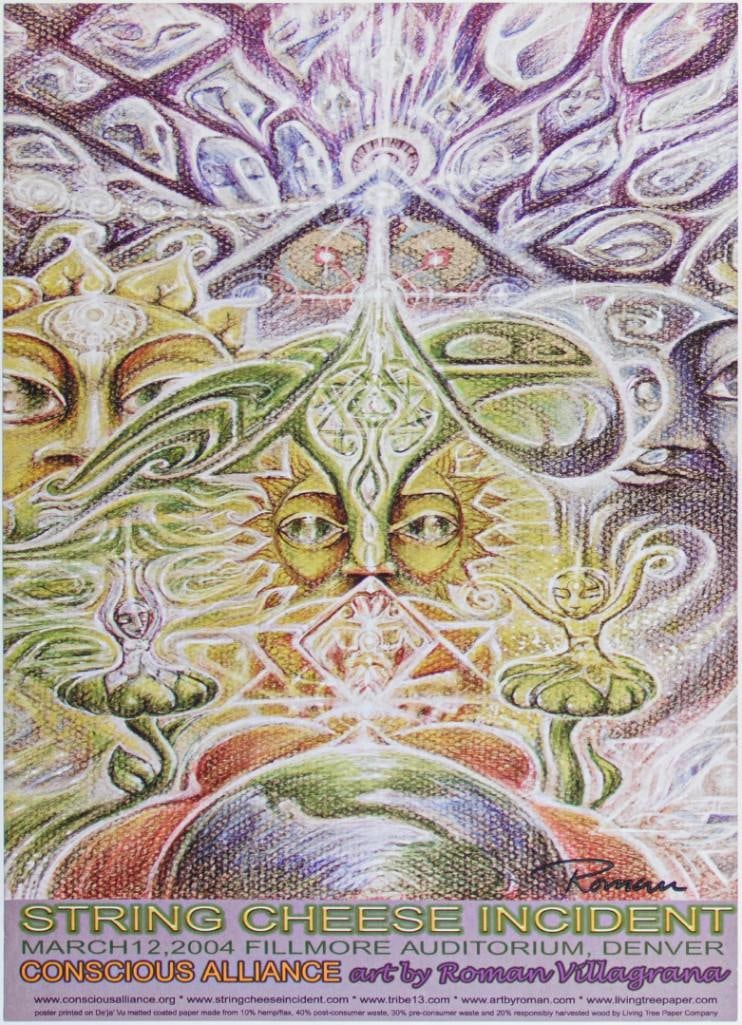 2004 String Cheese Incident The Fillmore Denver Poster Near Mint 87 (1 of 2)