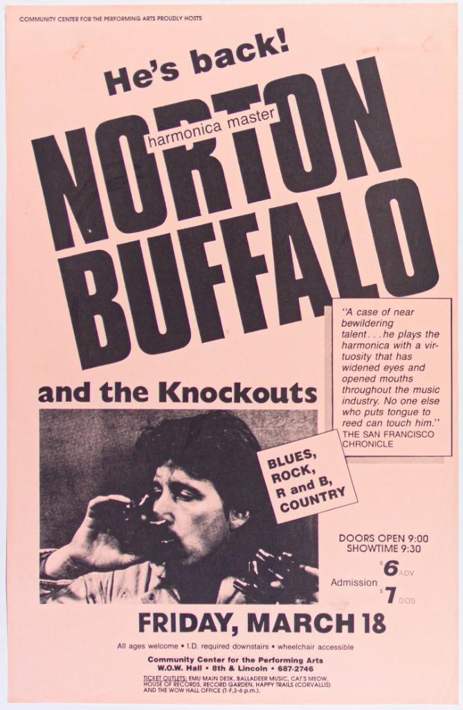 1994 Norton Buffalo W.O.W. Hall Poster Excellent 73 (1 of 2)