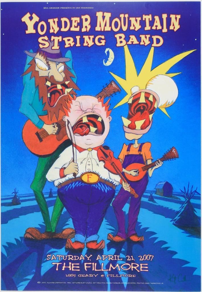 2007 NF-864 Yonder Mountain String Band The Fillmore Poster Near Mint 87 (1 of 2)