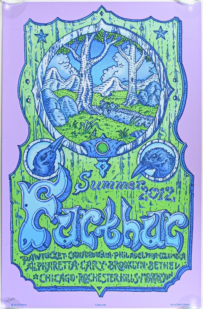 2012 David Welker Furthur Summer Tour LE Poster Near Mint 83 (1 of 2)