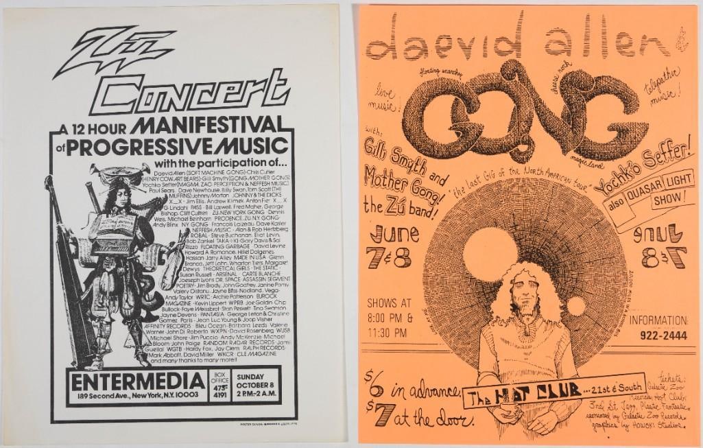 1978 Collection of 2 Gong Original Flyers Near Mint 89 (1 of 2)