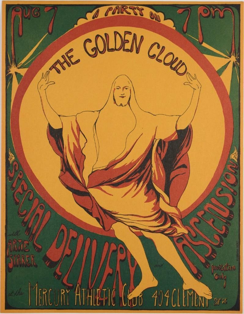 The Golden Cloud Special Delivery Mercury Athletic Club Handbill Near Mint 89 (1 of 2)