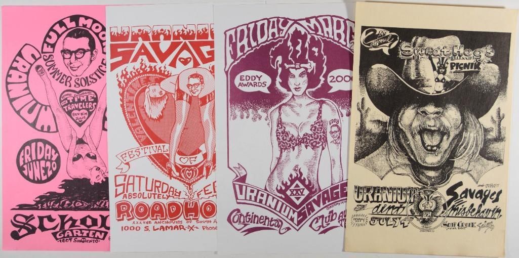 Lot of 4 Uranium Savages Posters Near Mint 83 (1 of 5)