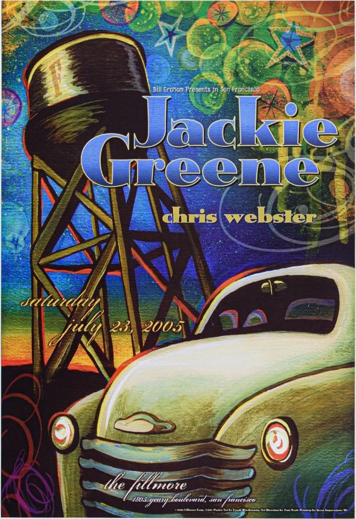 2005 NF-701 Jackie Greene The Fillmore Poster Near Mint 89: The New Fillmore concert poster series was initiated in 1988 when legendary promoter Bill Graham started producing events again at the historic original Fillmore Auditorium in San Francisco. Though th