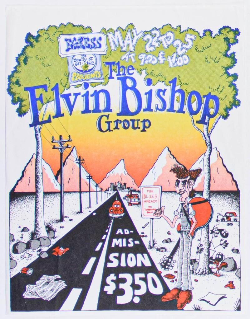1972 The Elvin Bishop Group The Egress Vancouver Handbill Excellent 71: This handbill announced the Elvin Bishop Group at The Egress in Vancouver, BC during May of 1972. Condition Details: Creases --CRITICAL DETAILS-- --TITLE Elvin Bishop Group The Egre