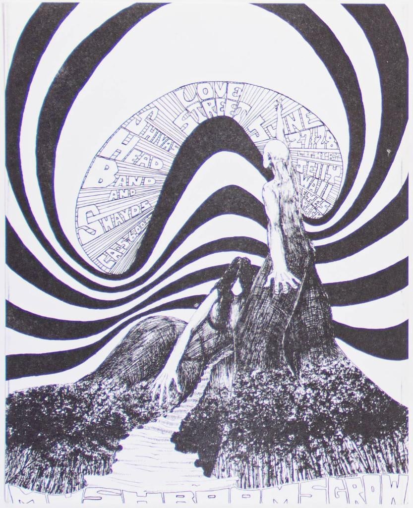 1968 Shiva's Headband Shayds The Love Street Light Circus Signed Flyer Near Mint 89: This poster is signed on the reverse! This flyer announced Shiva's Headband and The Shayds at Love Street Light Circus in Houston, Texas. Condition Details: SIGNED on reverse --CRITICAL DE