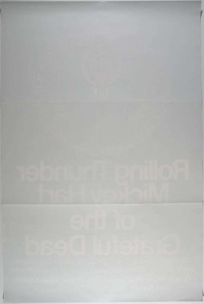 1972 Mickey Hart Rolling Thunder Promotional Poster Near Mint 81 - 2