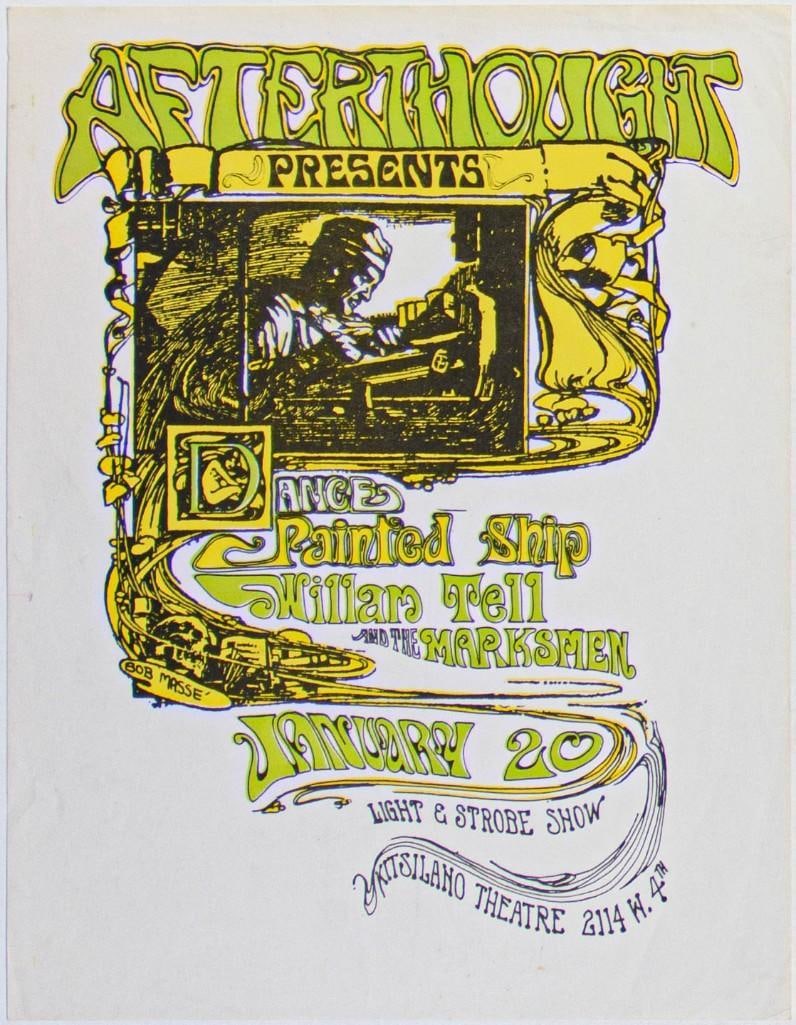 1967 Painted Ship William Tell and the Marksmen Kitsilano Theatre Poster Excellent 71 (1 of 2)