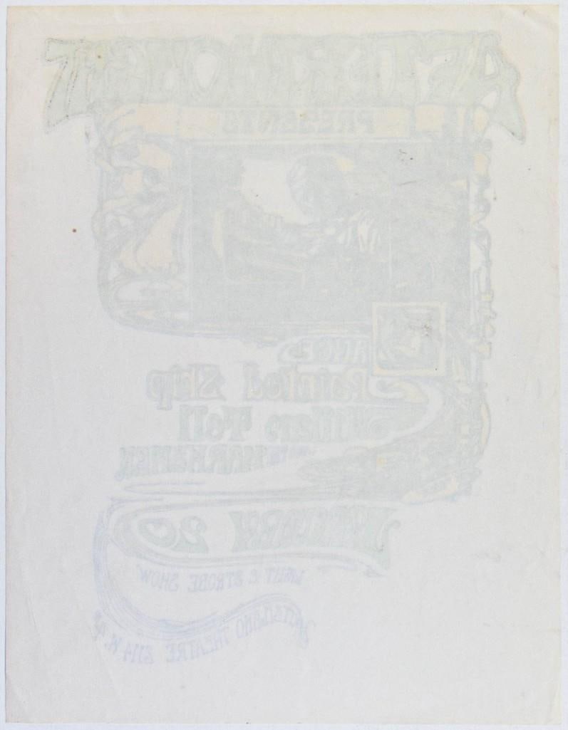 1967 Painted Ship William Tell and the Marksmen Kitsilano Theatre Poster Excellent 71 - 2