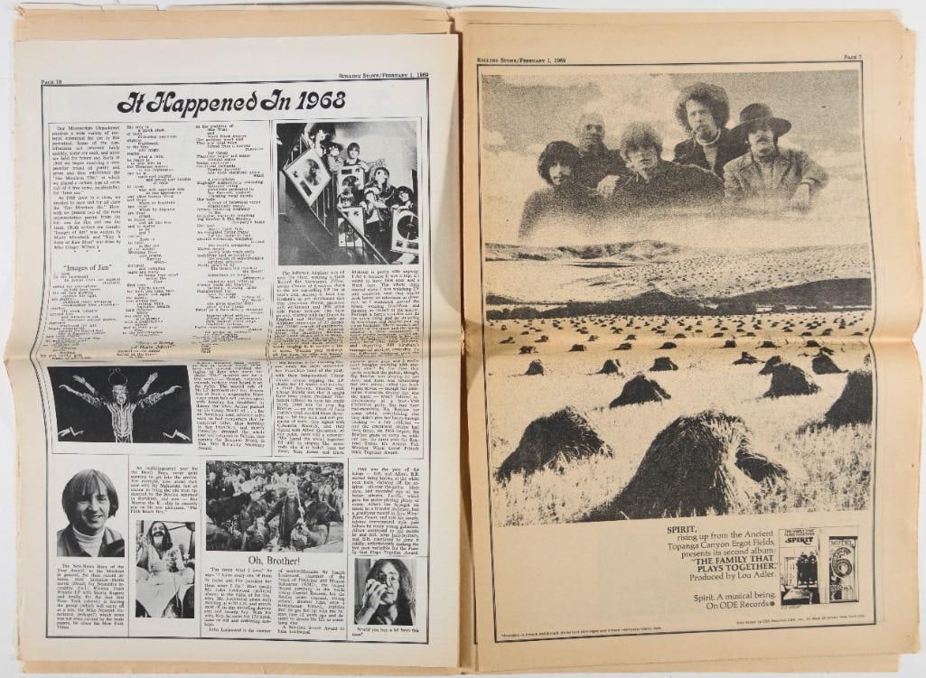 1969 Rolling Stone Jimi Hendrix No. 26 Signed Wolman Magazine Excellent 77 - 3