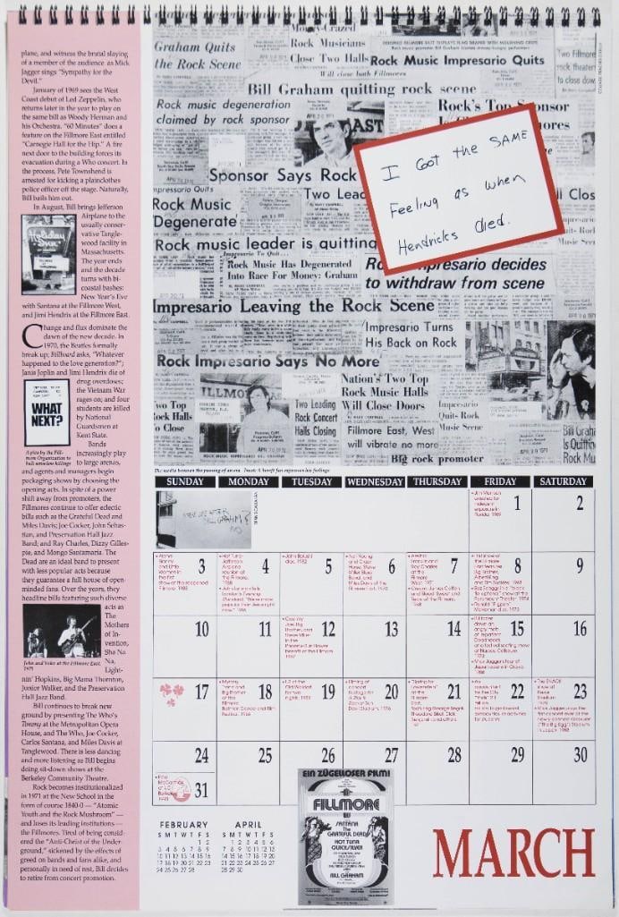 1991 BGP The 25th Anniversary Calendar Excellent 79 - 2