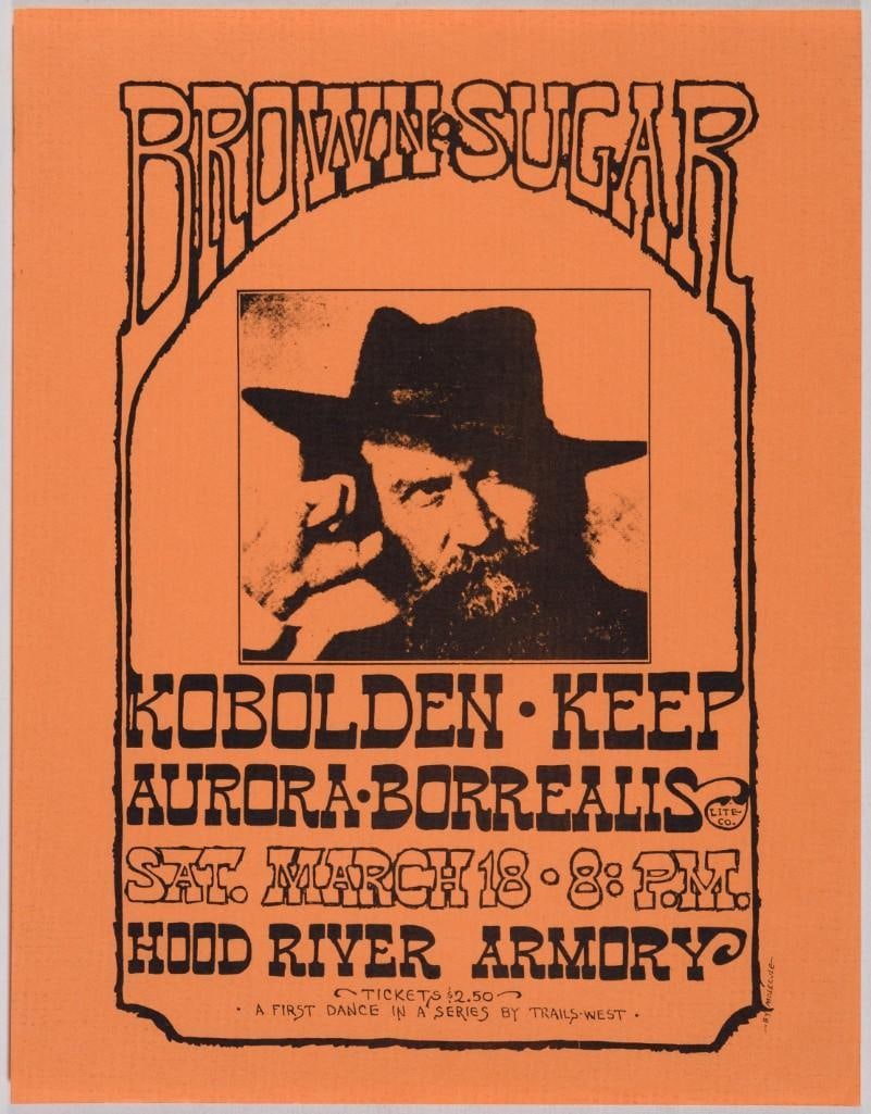 1967 Brown Sugar Kobolden Hood River Armory Handbill Excellent 77 (1 of 2)