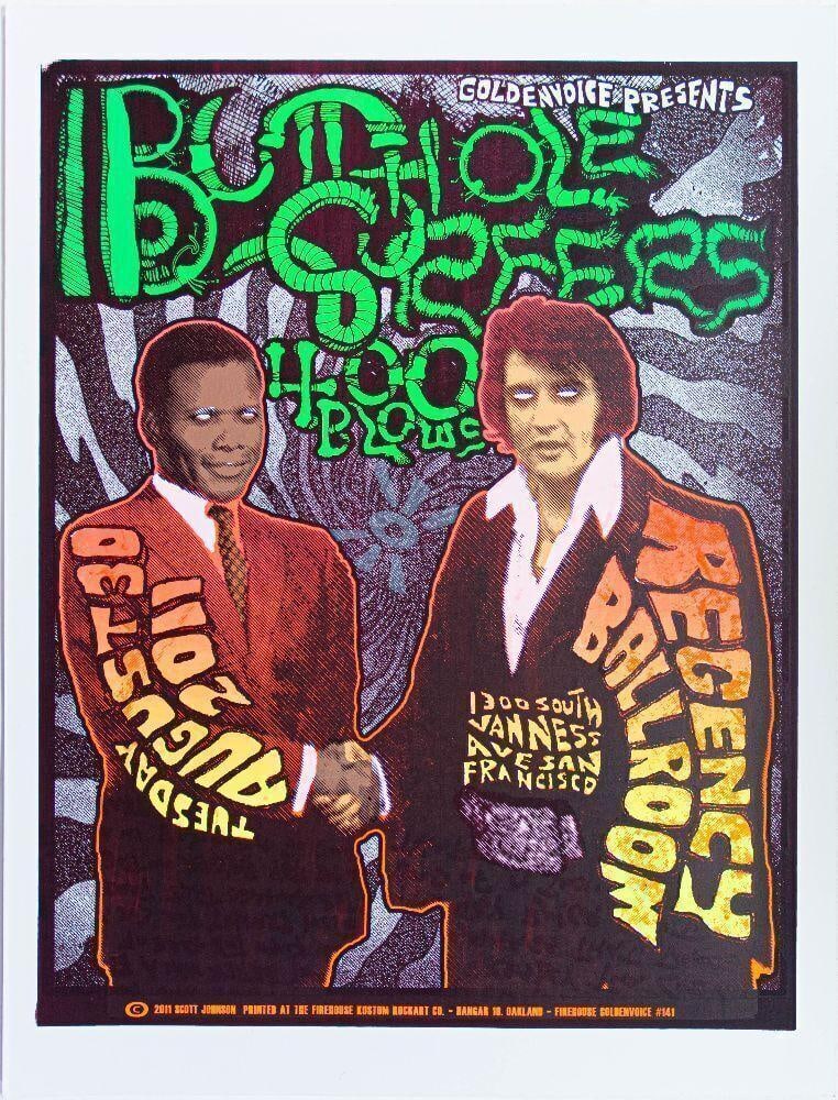 2011 Butthole Surfers The Regency Ballroom Poster Near Mint 85: This poster was produced for Butthole Surfers playing The Regency Ballroom in San Francisco on August 30th, 2011. A great-looking piece that has never appeared in our auction until now! Condition