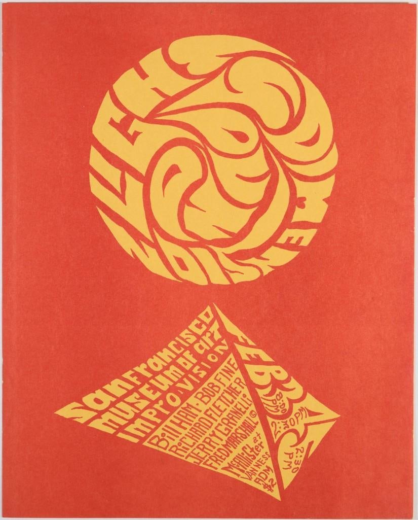 1966 Light Sound Dimension San Francisco Museum of Art Handbill Excellent 79 (1 of 2)