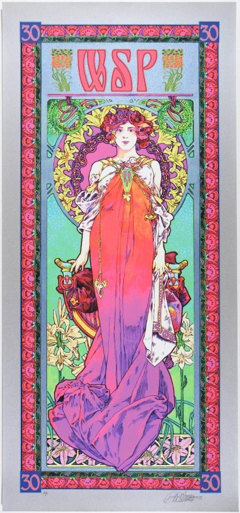 2014 Bob Masse Widespread Panic 30th Anniversary AP Signed Masse Poster Mint 91 (1 of 2)