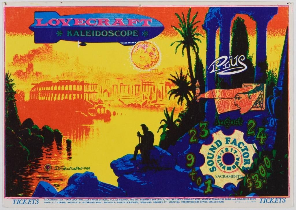 1968 AOR-3.9 Kaleidoscope H.P. Lovecraft The Sound Factory Postcard Excellent 77: Original Postcards such as this are why many collectors believe that vintage concert material represents exciting opportunities in the collectibles market today. You get a beautiful piece of art