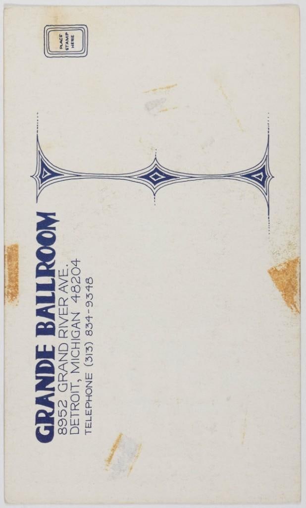 1968 G/G-680711 Pink Floyd The Who Grande Ballroom Detroit Postcard Extra Fine 61 - 2