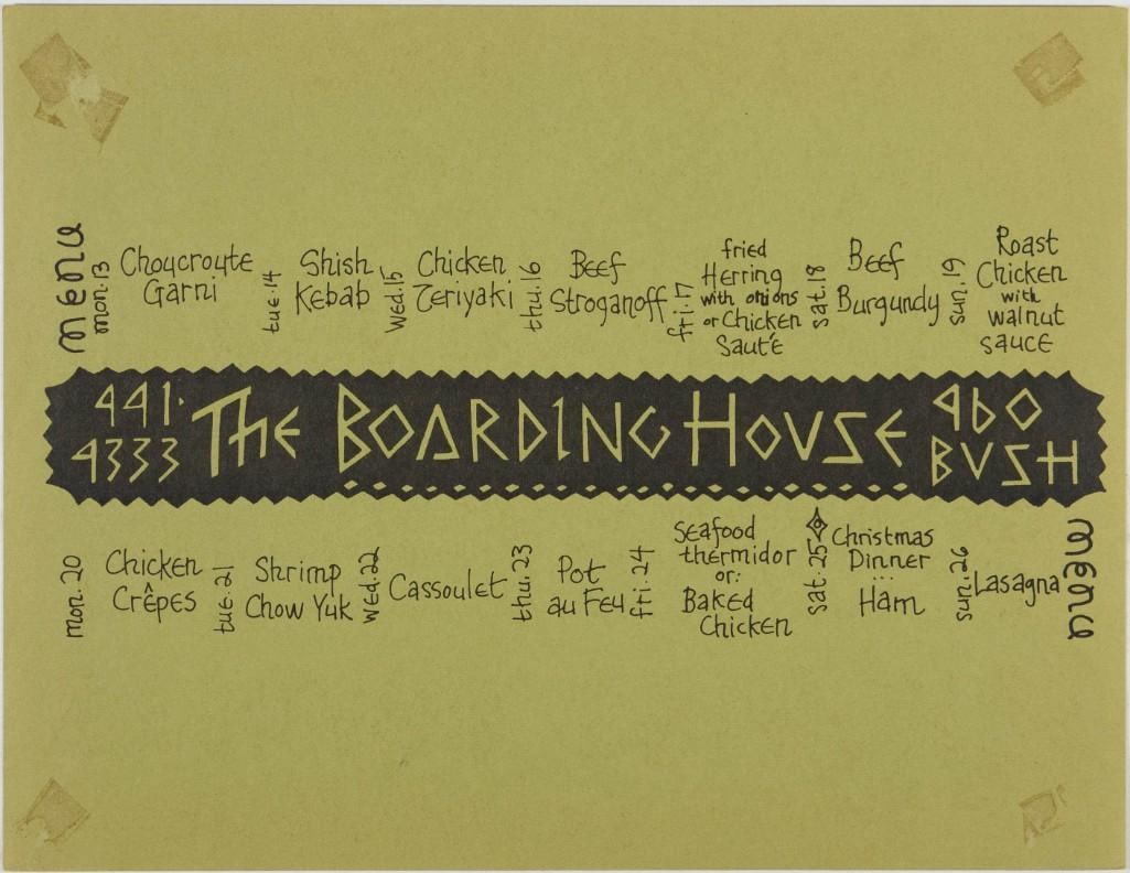 1976 Cleveland Wrecking Company Congress of Wonders The Boarding House Handbill Excellent 79 - 2