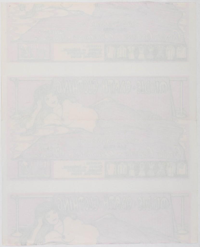 1967 Middle Earth Clothing Uncut Sheet of flyers Poster Excellent 79 - 2