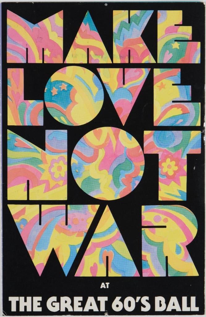 1986 Chambers Brothers Bob Weir The Great 60s Ball The Saint Program Extra Fine 69: This original program was produced for "The Great 60's Ball" held at The Fillmore East, AKA The Saint, in New York City on May 29th, 1986. The benefit show for WBAI-FM and Radio Free Ameri