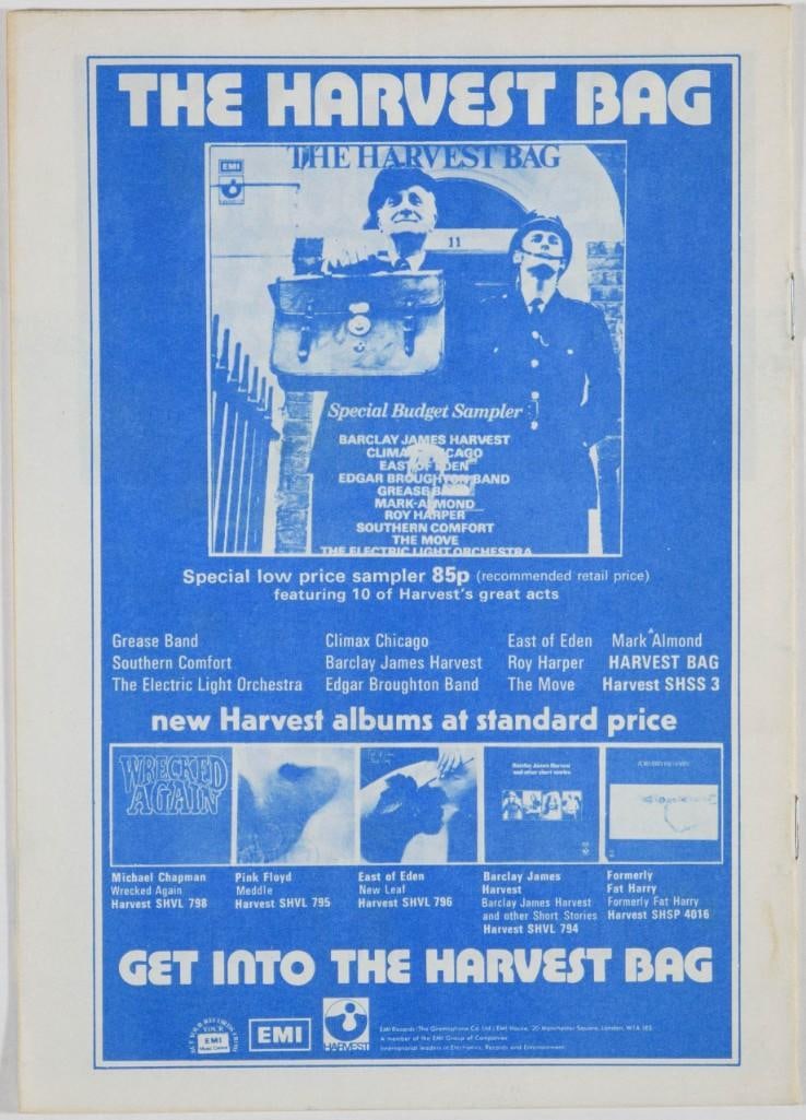 1971 Gong Osibisa The Rainbow Theatre London Program Excellent 79 - 2