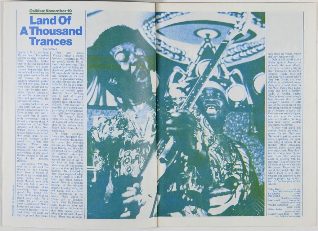1971 Gong Osibisa The Rainbow Theatre London Program Excellent 79 - 4