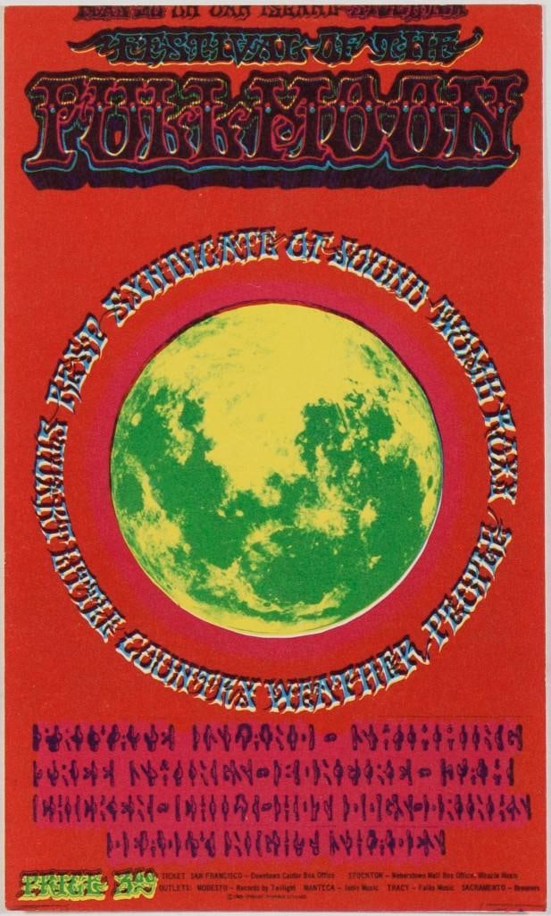 1969 Country Weather Festival of the Full Moon Roxy Oak Island Handbill Near Mint 89: This handbill was created for the Festival of the Full Moon featuring Country Weather, Syndicate of Sound, and Rox, held at Oak Island in May 1969. --CRITICAL DETAILS-- --TITLE