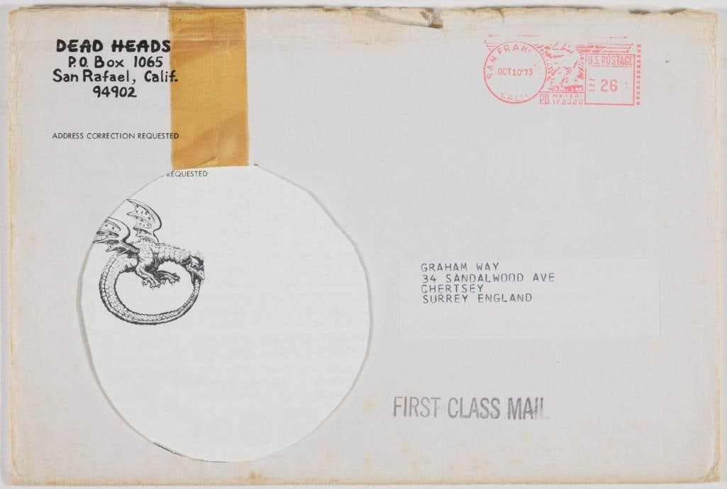 1973 Grateful Dead Deadhead Mailer Near Mint 81: This Grateful Dead Newsletter from July 1973 describes the legendary Wall of Sound. The Grateful Dead's Wall of Sound was an innovative and monumental live sound system designed