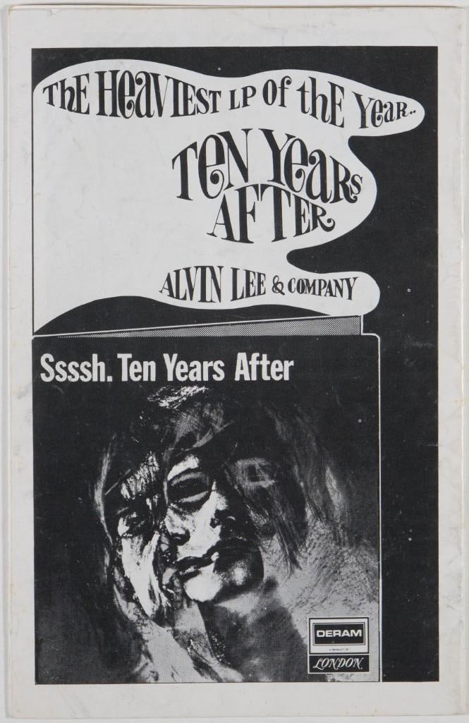 1969 Crosby Stills Nash & Young Fillmore East Program Extra Fine 69 - 4