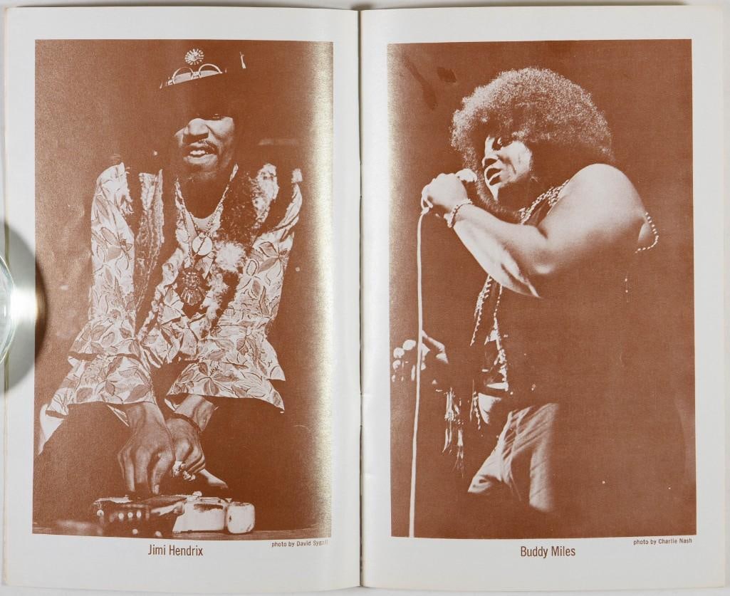 1969 Jimi Hendrix Band of Gypsys Grateful Dead Fillmore East Program Extra Fine 69 - 3