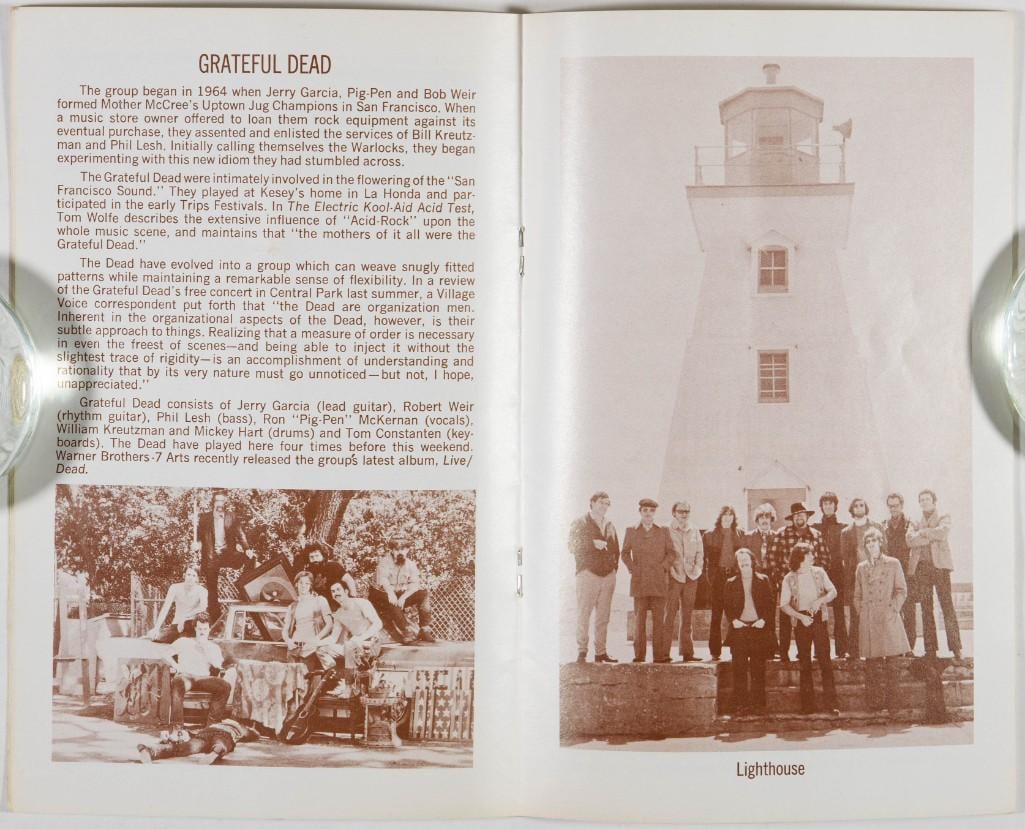 1969 Jimi Hendrix Band of Gypsys Grateful Dead Fillmore East Program Extra Fine 69 - 4