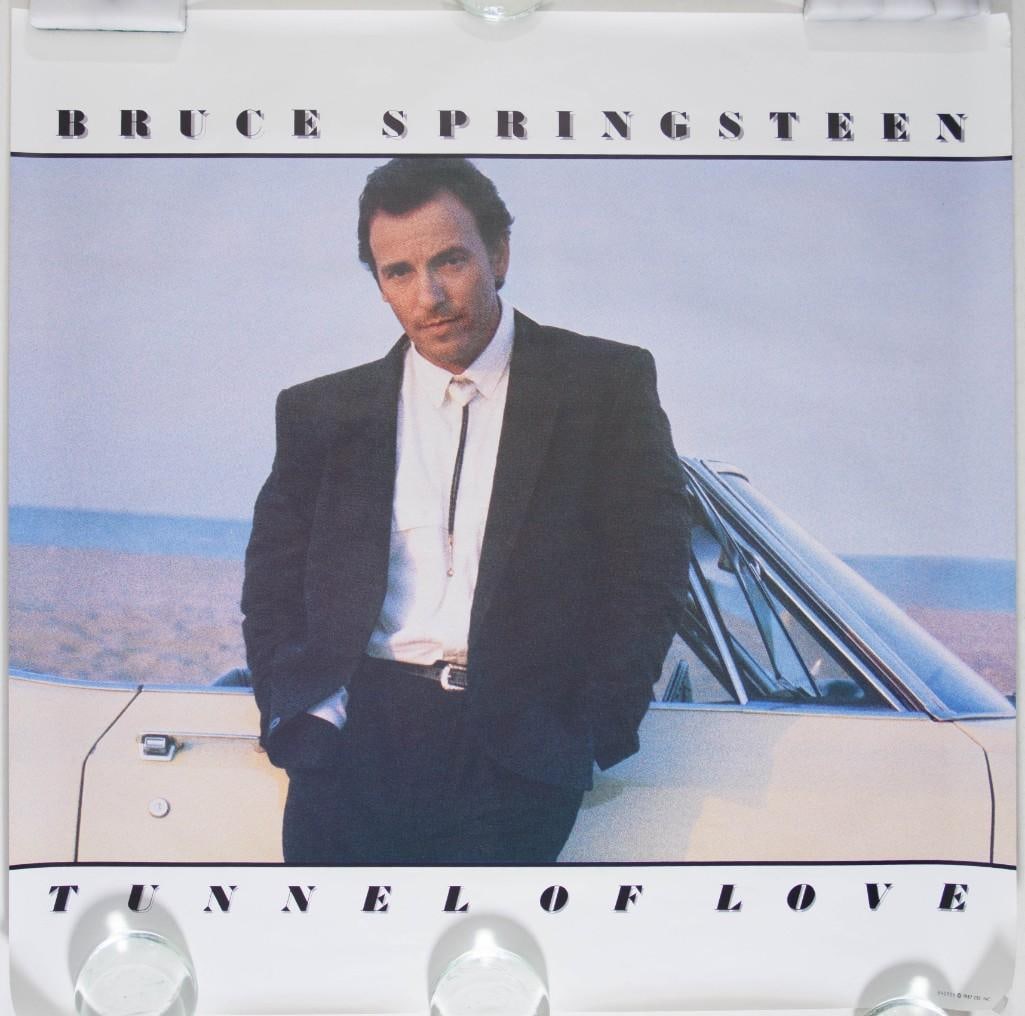 1987 Bruce Springsteen Tunnel of Love Album Promotional Poster Near Mint 81: This promotional poster was distributed for Bruce Springsteen's eighth studio album, Tunnel of Love, released in October 1987. --CRITICAL DETAILS-- --TITLE Bruce Springste