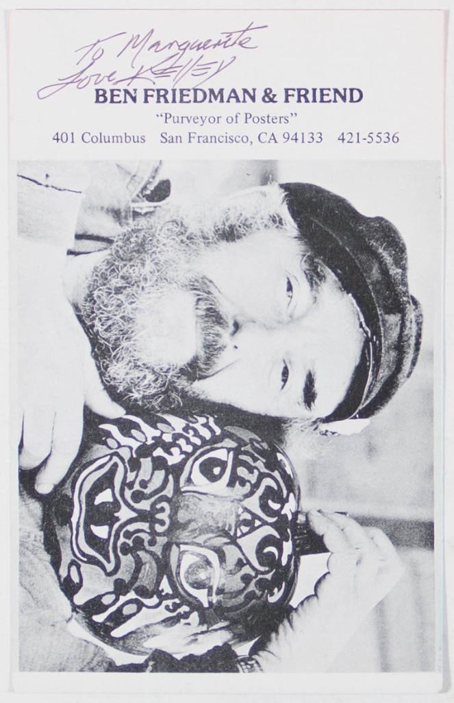 1968 Rick Griffin The Unnamable Signed Kelley Card Near Mint 83 - 2