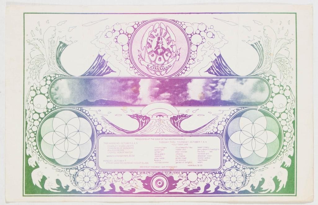 1969 Timothy Leary Charley Musselwhite Congress of Wonders The Great Highway Handbill Extra Fine 67: Approximately seven months after The Family Dog was forced out of the Avalon Ballroom, Chet Helms opened up shop on the Great Highway. The site was at the former Edgewater Ballroom, part of the Playla