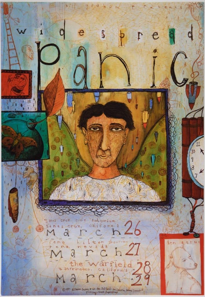 1997 NF-162 Widespread Panic The Fillmore Poster Near Mint 87: The New Fillmore concert poster series was initiated in 1988 when legendary promoter Bill Graham started producing events again at the historic original Fillmore Auditorium in San Francisco. Though th