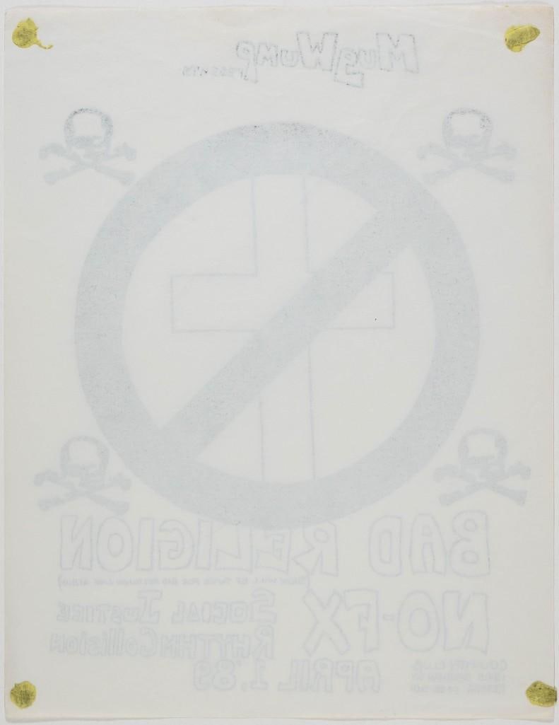 1989 Bad Religion NOFX Country Club Flyer Excellent 75 - 2