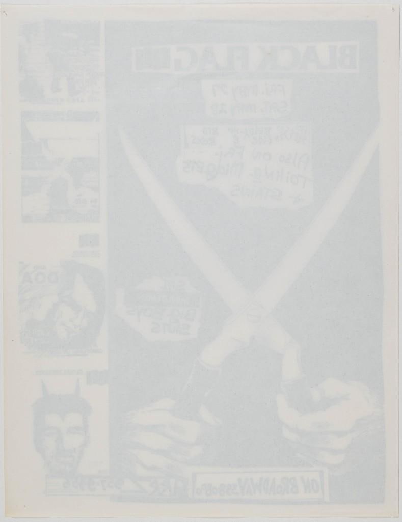 1983 Black Flag On Broadway Flyer Excellent 77 - 2