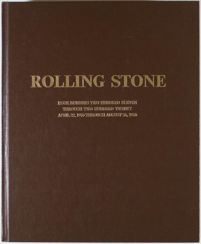 Rolling Stone Magazine Issues 211-220 Hardbound Book Near Mint 85: More than any other publication, Rolling Stone Magazine was responsible for chronicling the music culture, politics, and lifestyle of the 1960’s youth movement. The tabloid was originally