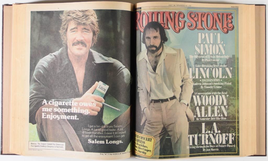 Rolling Stone Magazine Issues 211-220 Hardbound Book Near Mint 85 - 2