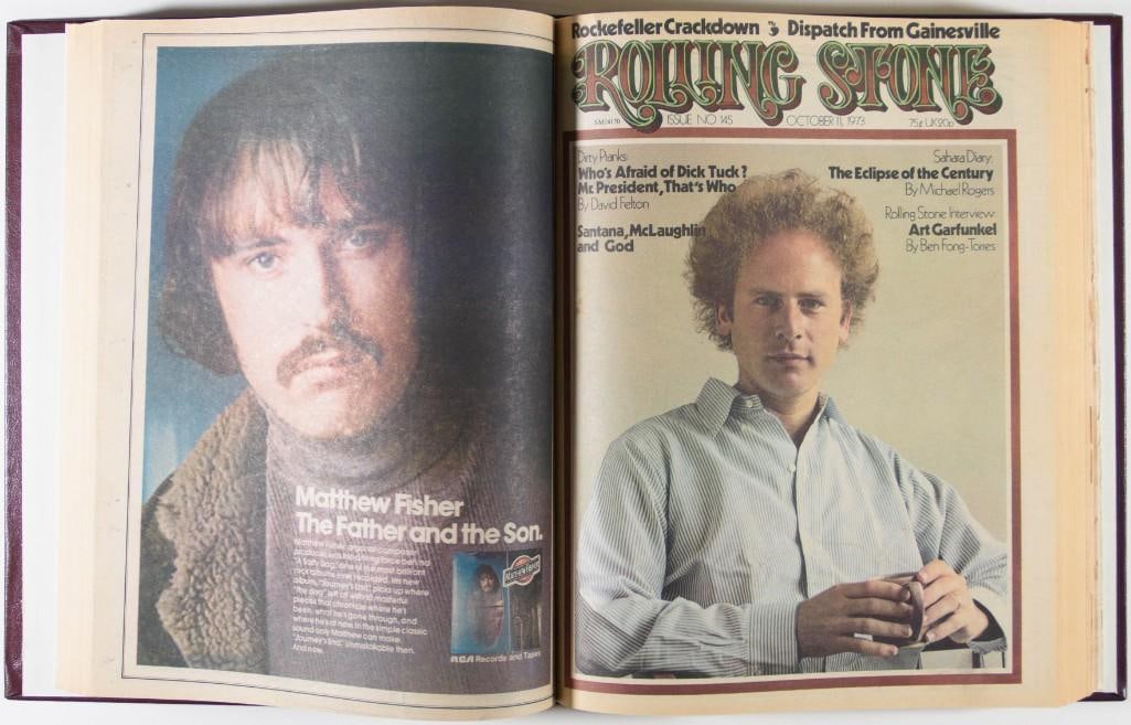 Rolling Stone Magazine Issues 142-150 Hardbound Book Near Mint 85 - 2